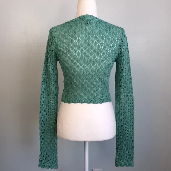 Betsey Johnson Teal Cardigan Sweater